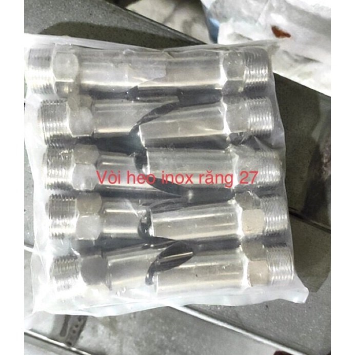 Vòi heo inox tự động cho heo  răng 21 / 27