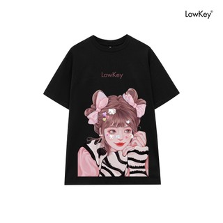 Áo Hình Cô Gái Lowkey 25 phong cách trẻ trung năng động, thun Unisex phù hợp cả Nam và Nữ mặc form siêu đẹp