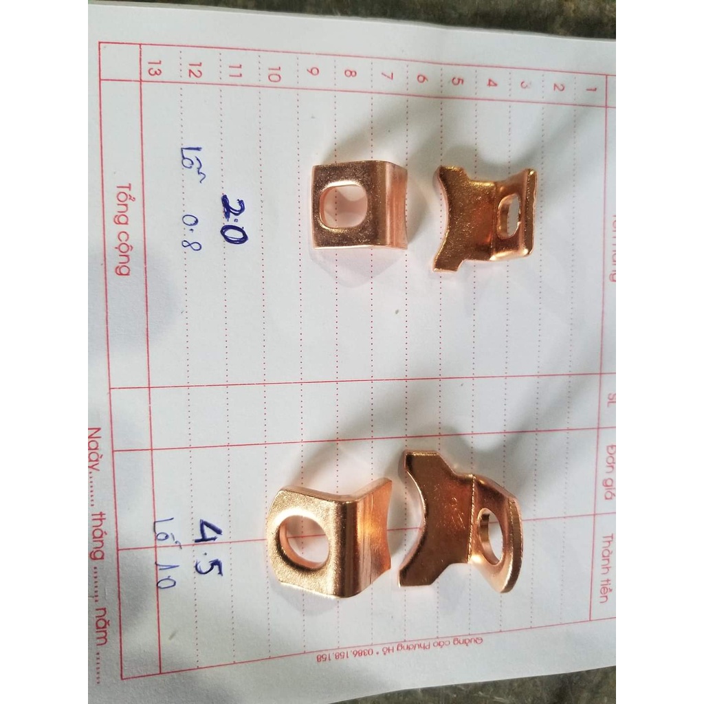 má đồng role đề lỗ 8 , lỗ 10 giá 1 cặp