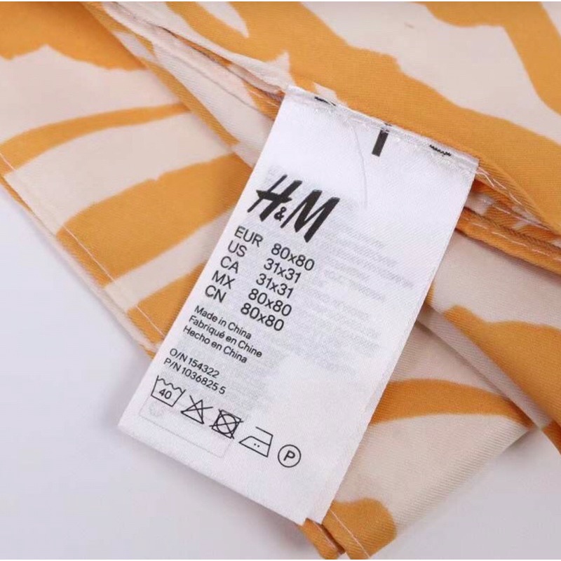 Mới! Khăn HM Xuất Dư size 80x80