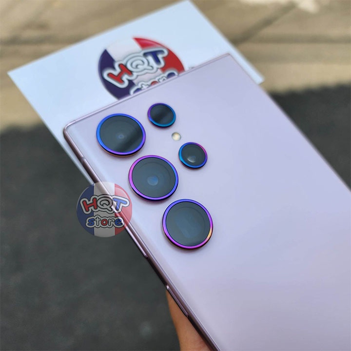 Ốp viền kính bảo vệ 5 Camera Hoda Sapphire cho S23 Ultra