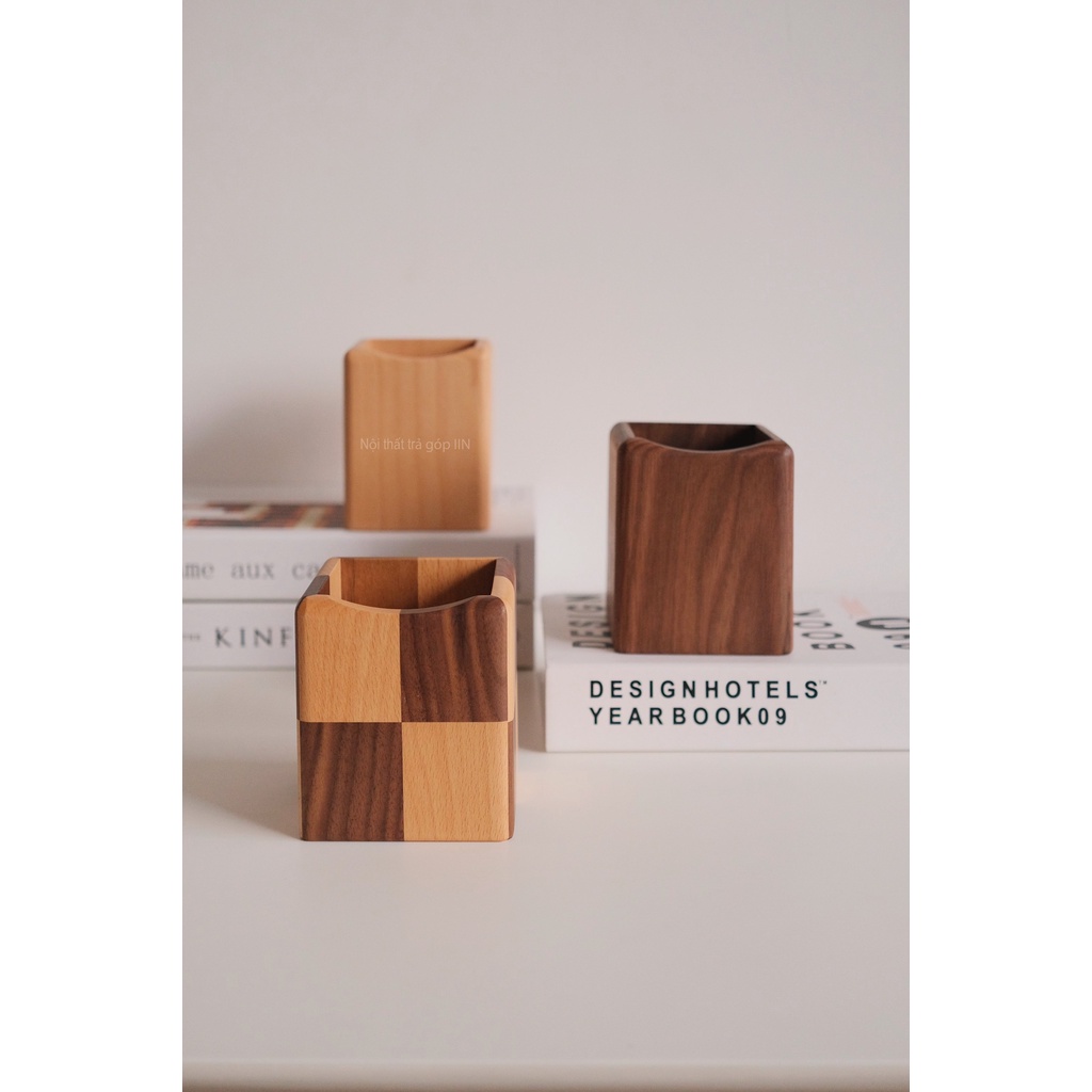 Hộp bút gỗ tự nhiên