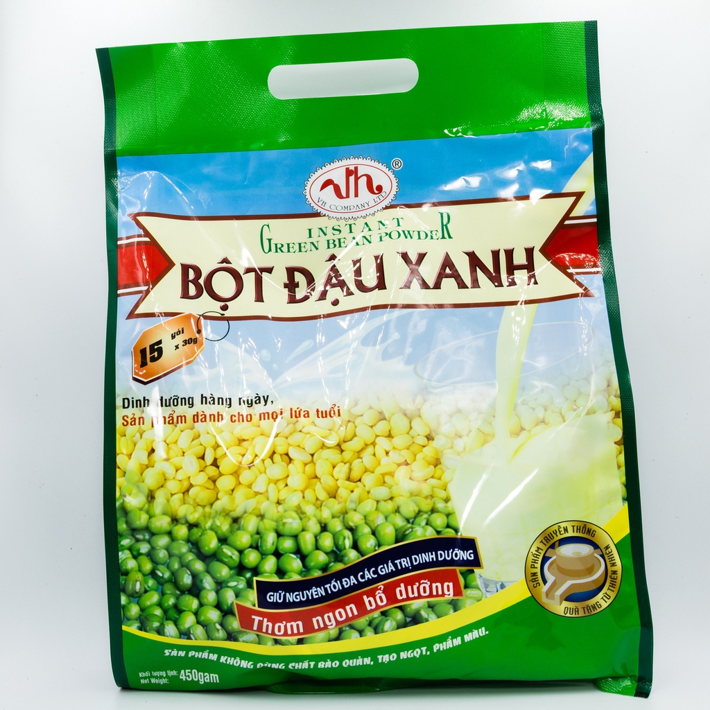 Bột đậu xanh nguyên chất dinh dưỡng Vạn Hương (có đường/không đường) bổ sung Canxi