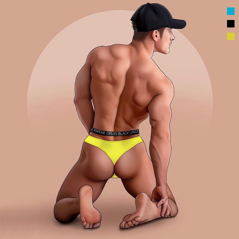 0850 Quần Lót Nam Sexy Cotton Thấp eo Jockstrap G-String Thongs Thoáng khí Nhanh khô Gay Bikini Quần lót