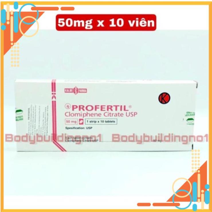 Profertil Hộp 10 Viên Hỗ Trợ Kích Thích Sản Sinh Tinh Trùng Trong Cycle PCT .