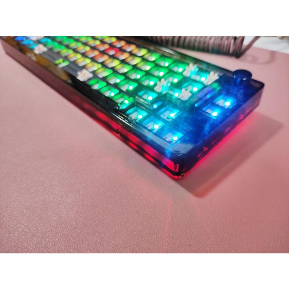 Kit Bàn phím cơ TK66 led RGB 3 mode usb type C hot swap