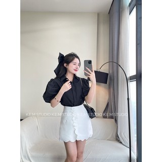 Chân váy tafta lượn sóng cao cấp /Kemstudio