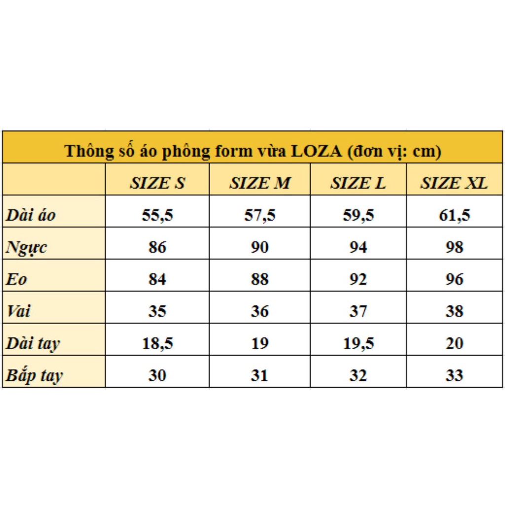 Áo phông form vừa in chữ chất liệu Cotton Compact LOZA - PT203152