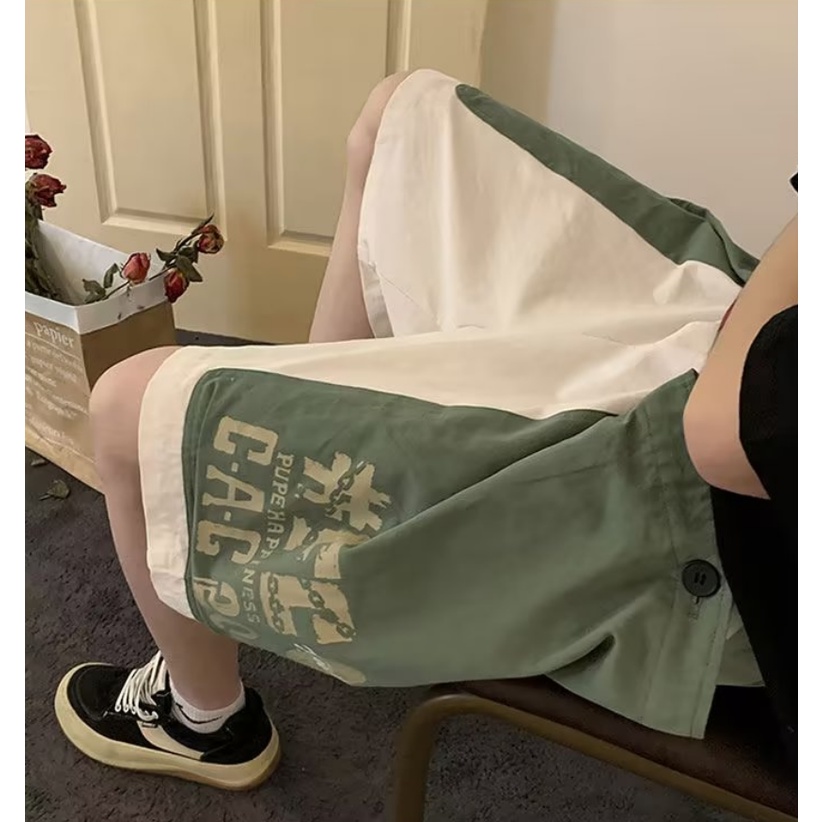 ✦ AFFLIGA ✦Quần Dài Thể Thao Dáng Suông Phối Túi Dây Rút Tùy Chỉnh Thời Trang Mùa Hè Cho Nam