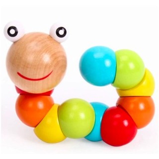 Đồ chơi con sâu bằng gỗ
