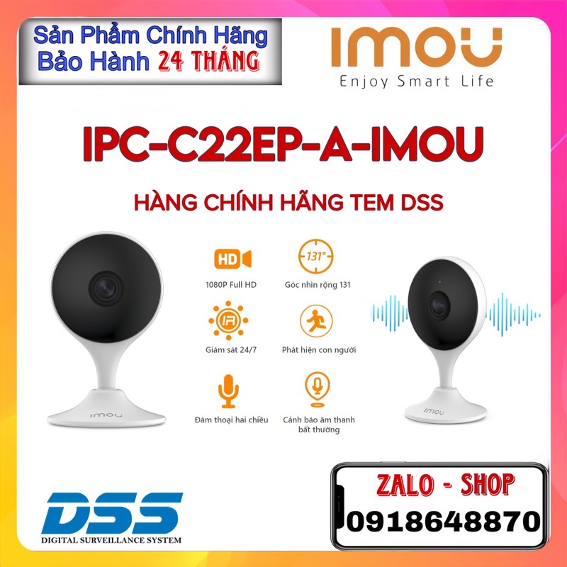 CAMERA IP WIFI DAHUA IPC-C22EP-IMOU 2.0MP