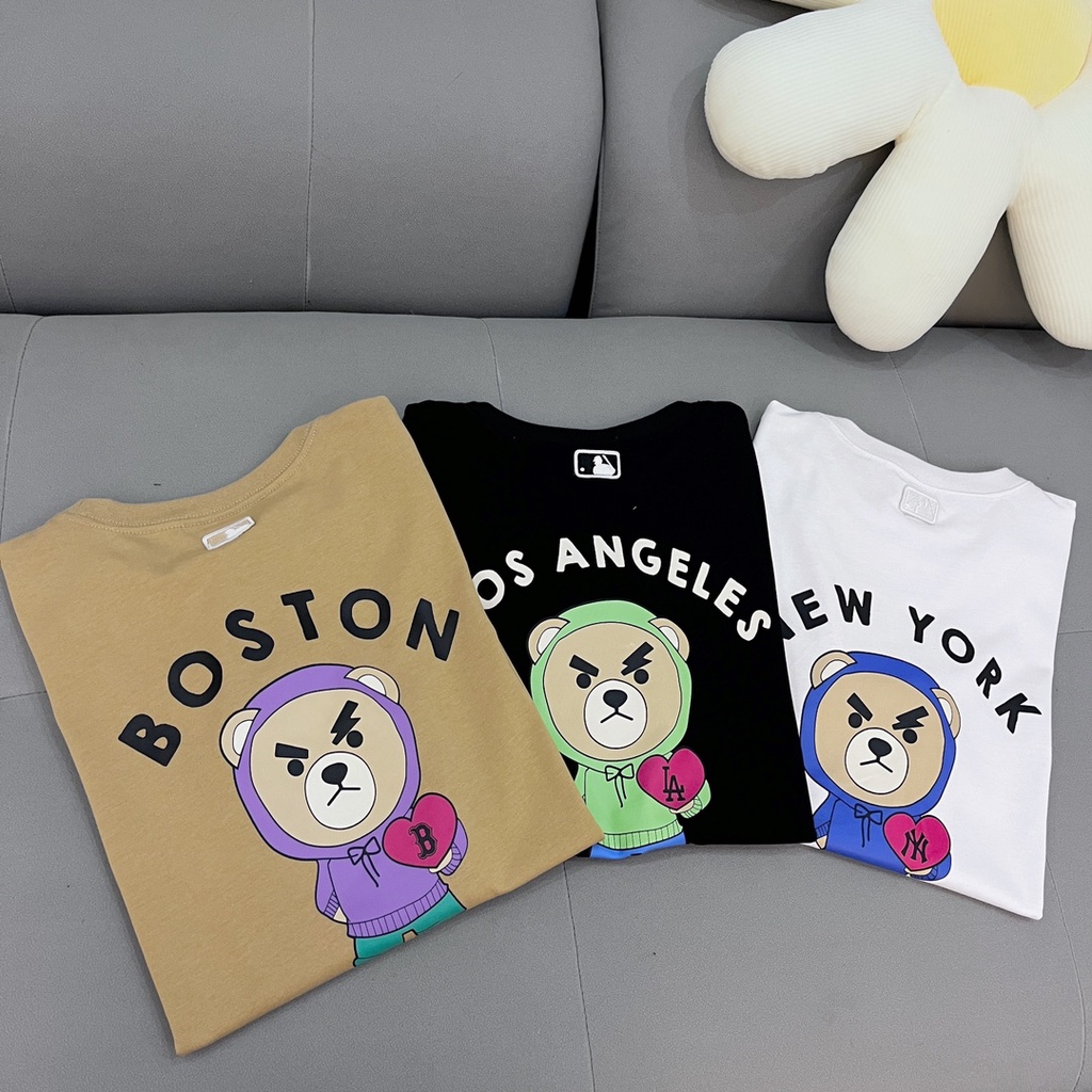 ❤❤❤ Áo Thun Ngắn Tay In Chữ MLB Thời Trang Cho Nam Nữ