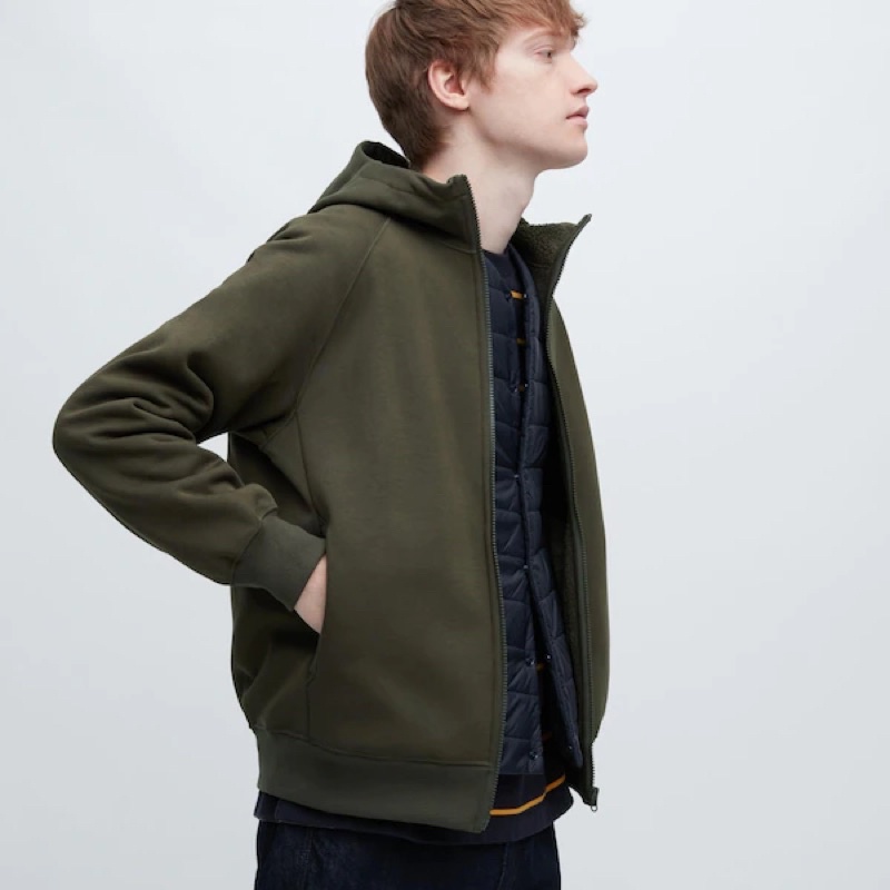 Áo Nỉ Lót Lông Nam heattech Uniqlo