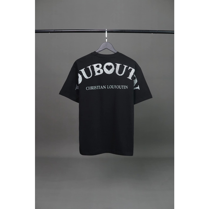 Áo Thun ,Phông Louboutin In Nhủ Kim Tuyến Siêu Cấp Vải Cotton100% Chuẩn Chi tiết Hãng
