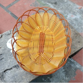 Rổ nhựa mây đựng đồ đa năng oval cao cấp