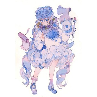 [TRANH TÔ MÀU NƯỚC - 200GSM COLD PRESSED] Lineart tô màu Bunny