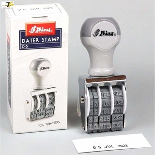 Dấu ngày tháng năm Tiếng Anh xoay chỉnh Shiny D5 3mm
