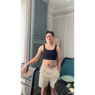 Áo Nịt Tomboy Ngắn Không Viền