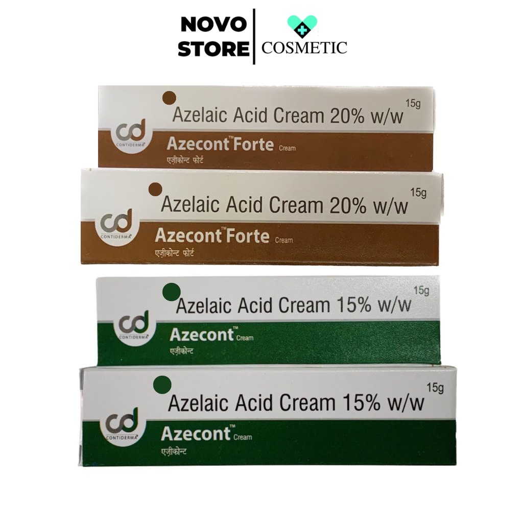 Azecont Forte Cream 15% 20% tube 15g hàng Ấn