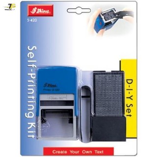 Dấu ngày tháng năm - dấu bộ ghép chữ & số 256 ký tự 4mm Shiny S-420