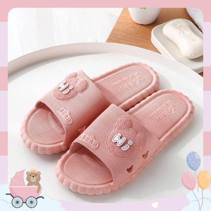 Dép Nam Nữ Đi Trong Nhà Hi Bear Chống Trơn Trượt Nhiều Màu Sắc