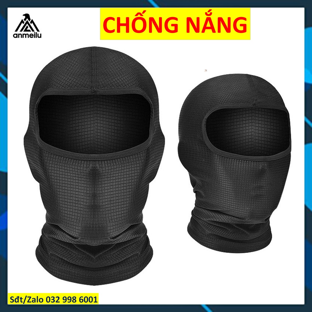 Khăn chống chói trùm đầu lụa mát chống tia hồng ngoại thời thượng xịn Anmeilu 2541 Ống khăn cố chống lóa Khăn che mặt ds