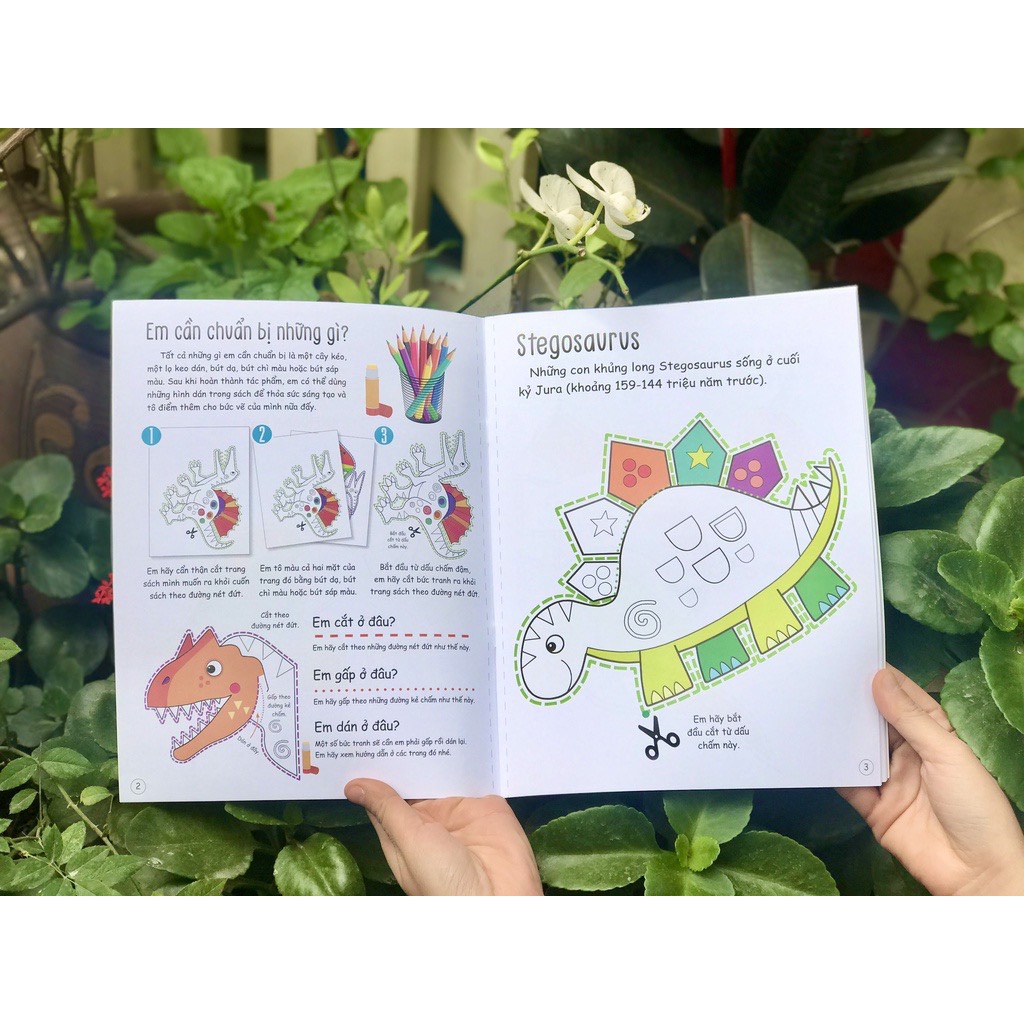 Sách thiếu nhi - Cắt, gấp, tô màu (nhiều chủ đề)