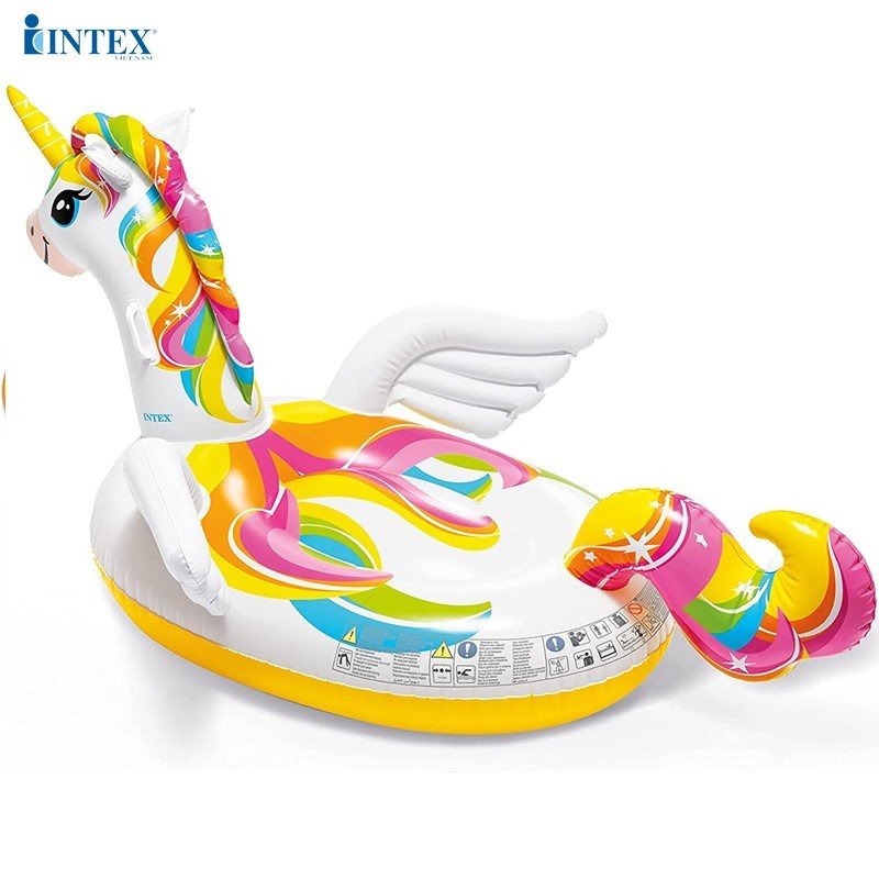 Phao bơi ngựa thần sắc màu khổng lồ intex 57561