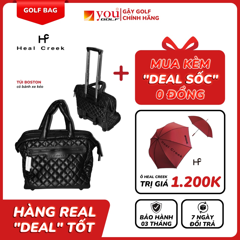 Túi golf Boston bag có bánh xe và tay kéo Heel Creak HCBB 4003
