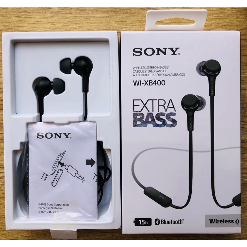 Tai nghe EP Bluetooth Sony WI-XB400  - Hàng Chính Hãng Mới Fullbox