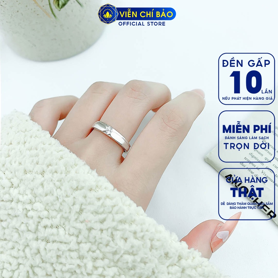 Nhẫn bạc nữ Forever Love chất liệu bạc 925 thời trang phụ kiện trang sức Viễn Chí Bảo N700318
