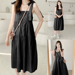 Đầm 2 Dây babydoll Dáng Dài Ulzzang Hàn Quốc năng Động Nữ Tính
