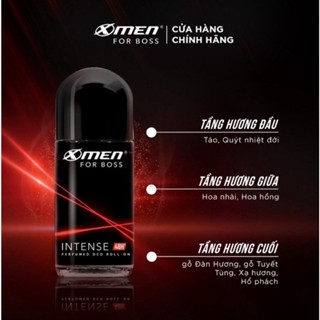 Lăn xịt khử mùi X-Men For Boss Intense - Mùi hương trầm đầy nội lực 50ml