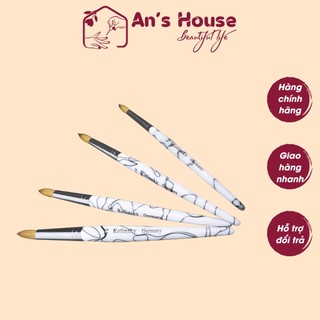 Cọ đắt bột nail Kolinsky Germany chính hãng, cọ đắp bột lông chồn 100% - họa tiết đá sang trọng