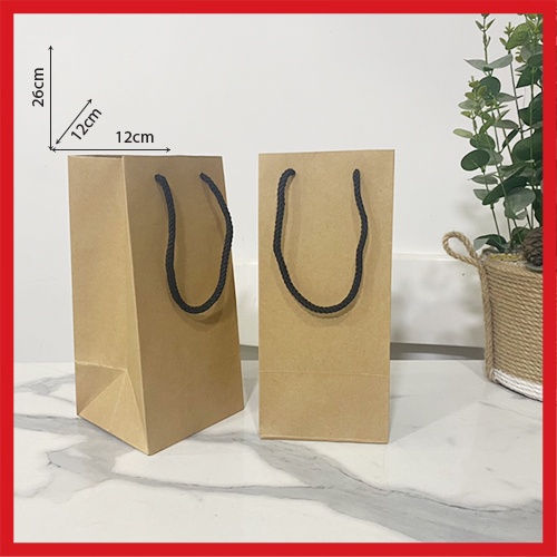 01 TÚI GIẤY KRAFT DÀI  12 X 26 X 12 CM