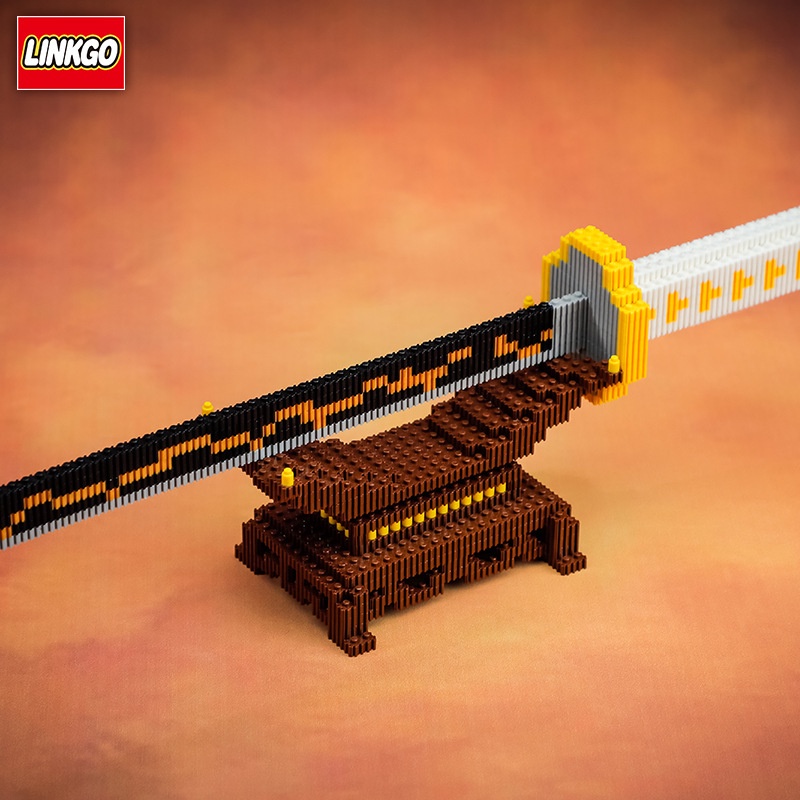 (HCM) Đồ Chơi Lắp Ráp  Mô Hình Kiếm Katana Linkgo  Kiếm Kimetsu No Yaiba Demon Slayer [ Dài 48 - 63cm]