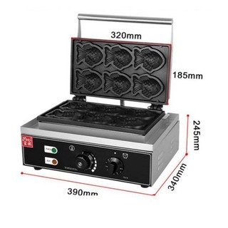 Máy nướng bánh cá, làm bánh cá 6 con dùng điện