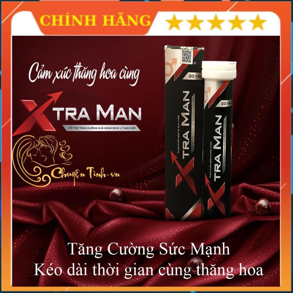 Viên sủi Xtraman tăng cường sinh lý hộp 20 viên ,hàng chính hãng 100 %