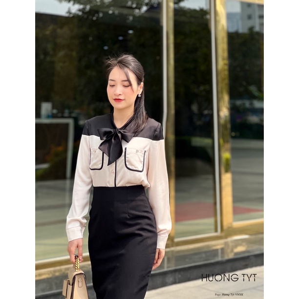 Áo somi lụa thiết kế Yuri DESIGN BY HUONGTYT