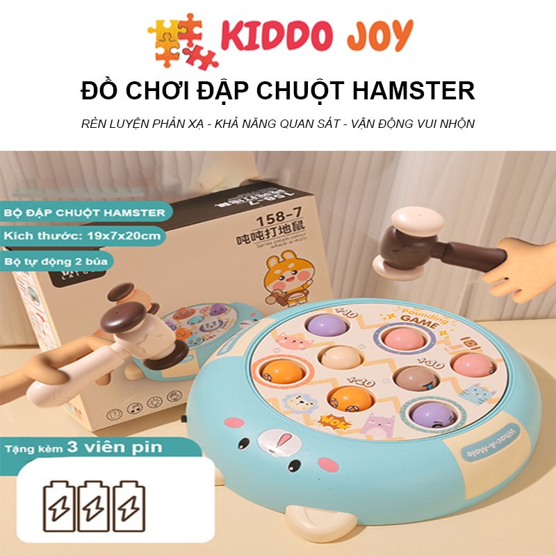Đồ chơi đập chuột, vận động vui nhộn, Đồ chơi rèn luyện phản xạ và khả năng quan sát