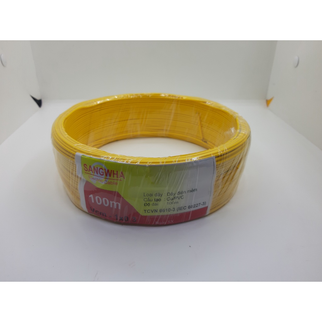 Dây điện đơn 0.3//0.7 lõi đồng, nhiều màu sắc