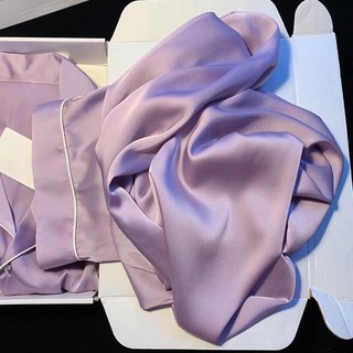 Bộ ngủ lụa tím QC