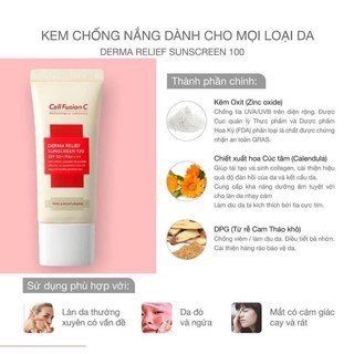 Kem Chống Nắng Cell Fusion C Derma Màu Vàng 50ml Hàn Quốc