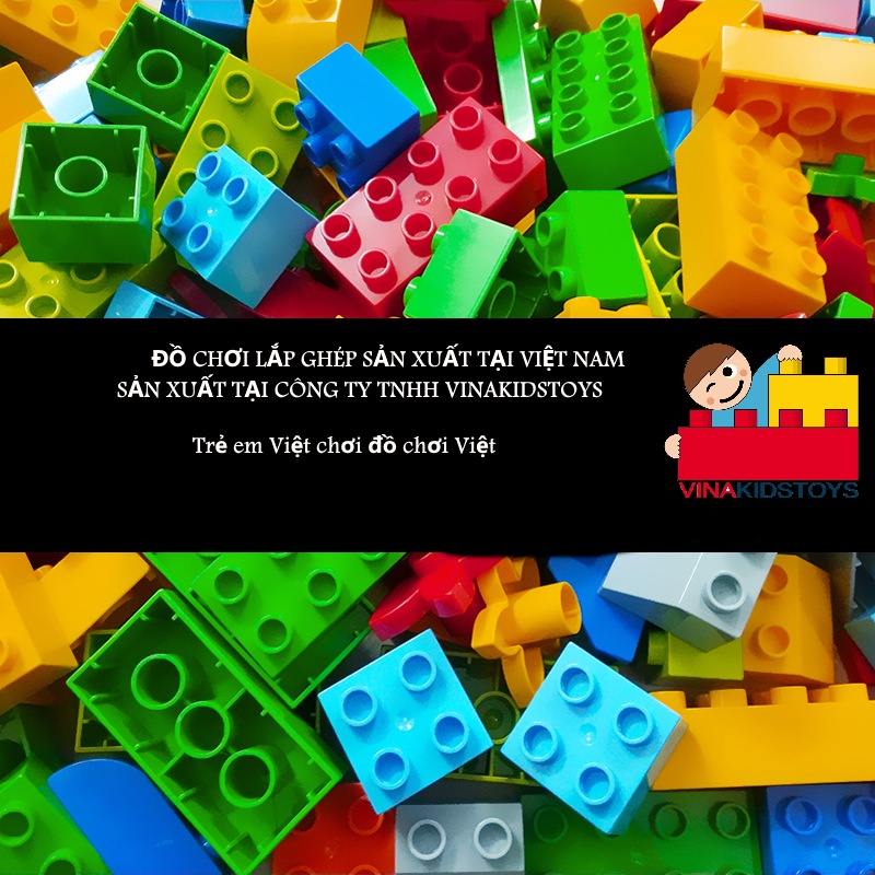 Gạch lắp ghép lego các hình,  Vinakidstoy - hàng Việt Nam