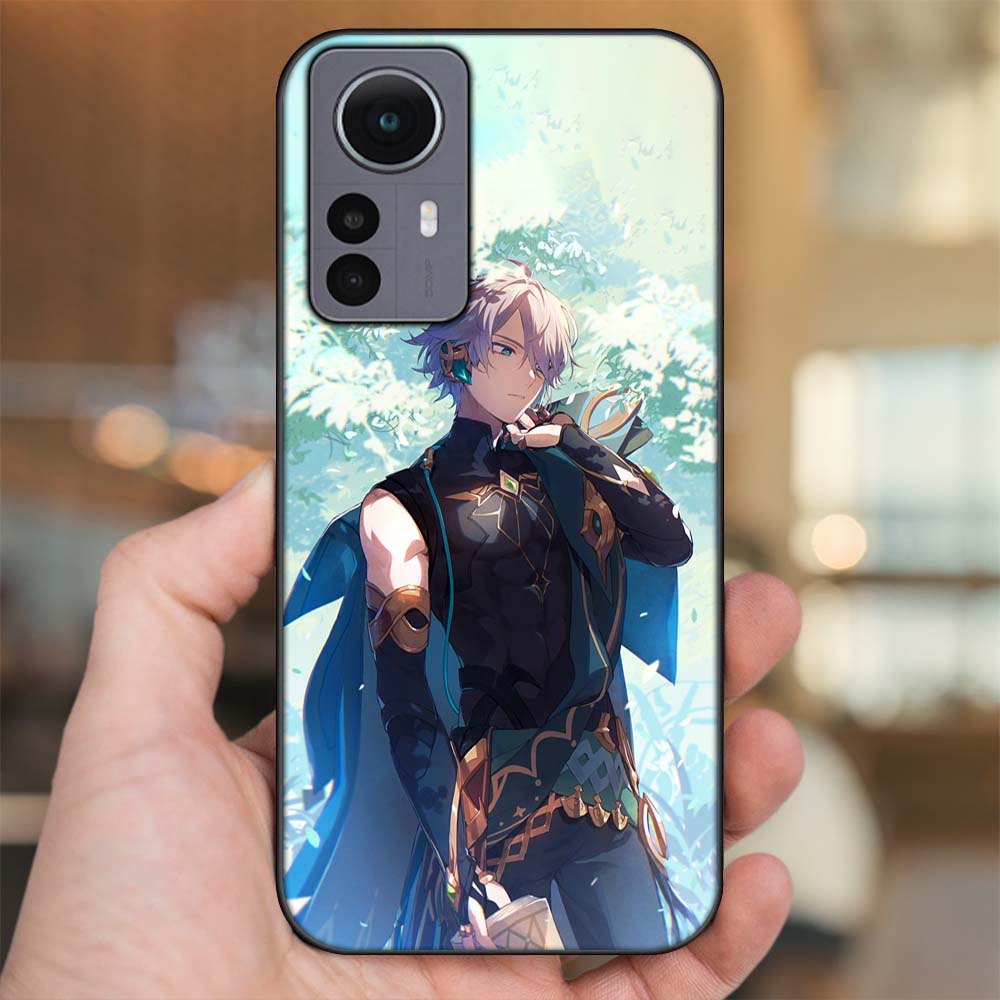 Ốp lưng Xiaomi 12 Pro 5G viền đen in hình Alhaitham Genshin Impact