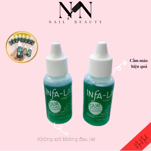 Dung dịch cầm máu Infa lab mỹ chính hãng 15ml, nước cầm máu chính hãng