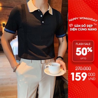 Áo polo nam len mongtoghi hàn quốc mềm mịn thoáng mát ABABA - ABA-POLOLEN