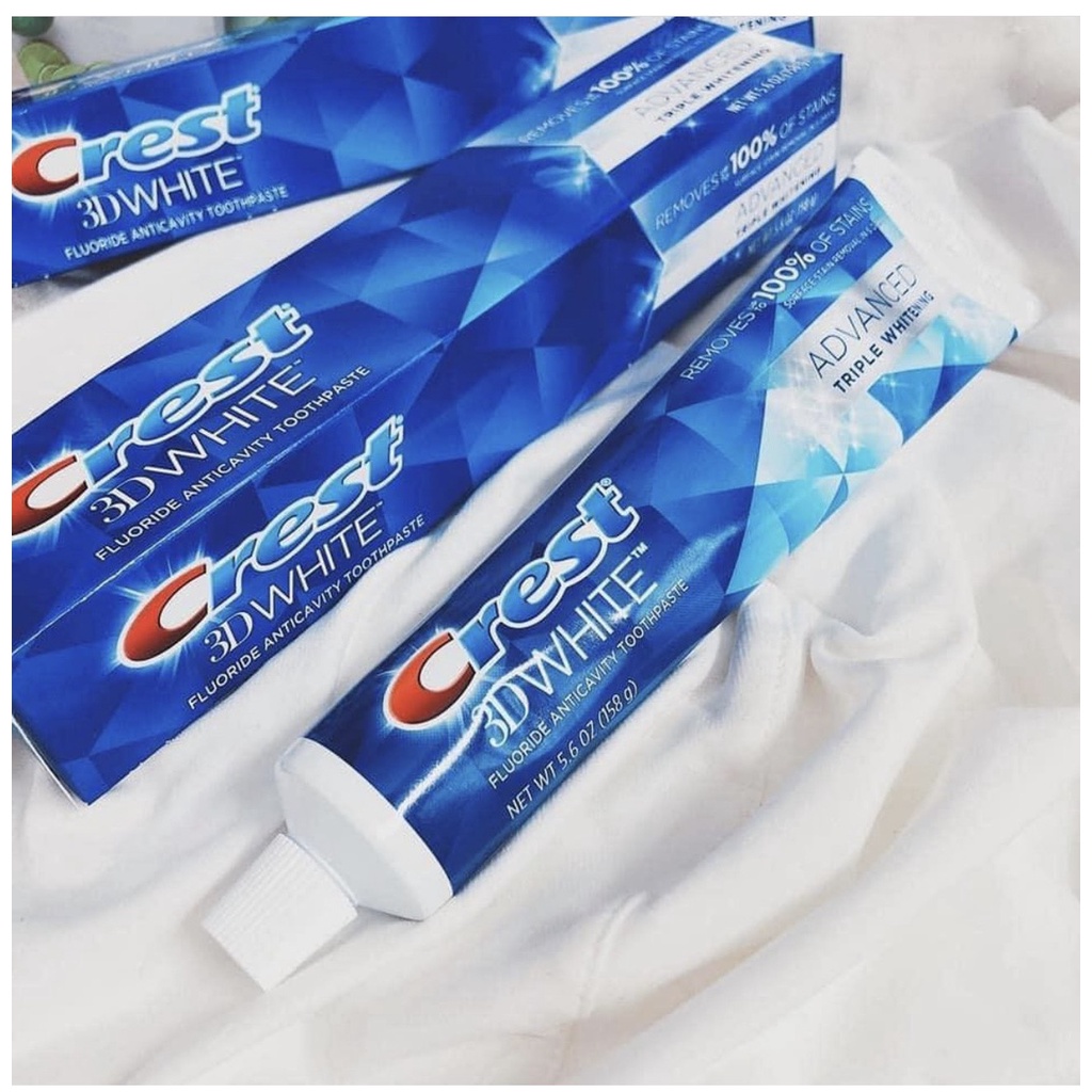 Kem Đánh Răng Crest 3D White Advanced Tripple Whitening