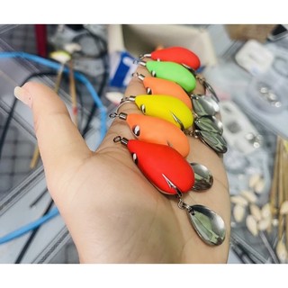 Mồi câu lure nhái hơi f35 lưỡi titan