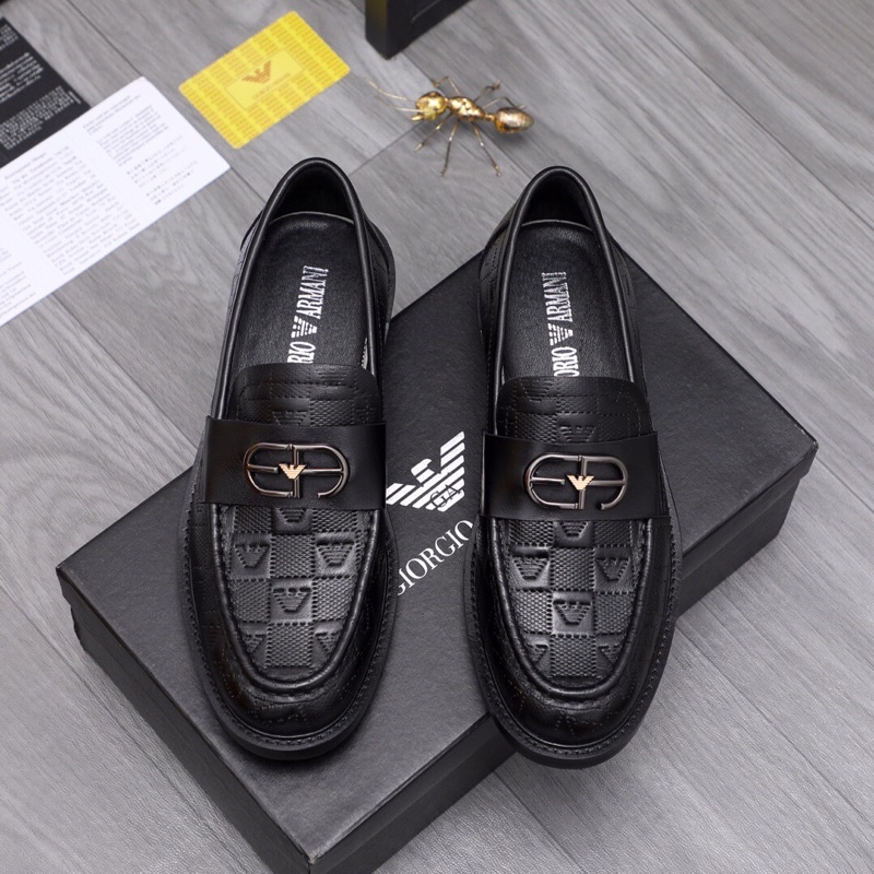Giày lười nam da nhập khẩu cao cấp mẫu mới Emporio Armani 2023